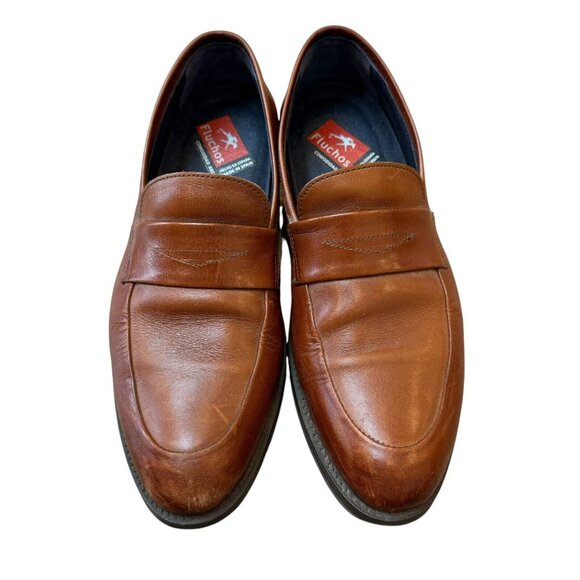 Fluchos Heracles 9140 Leather Shoe Mens Size 40 Cognac - Picture 3 of 10